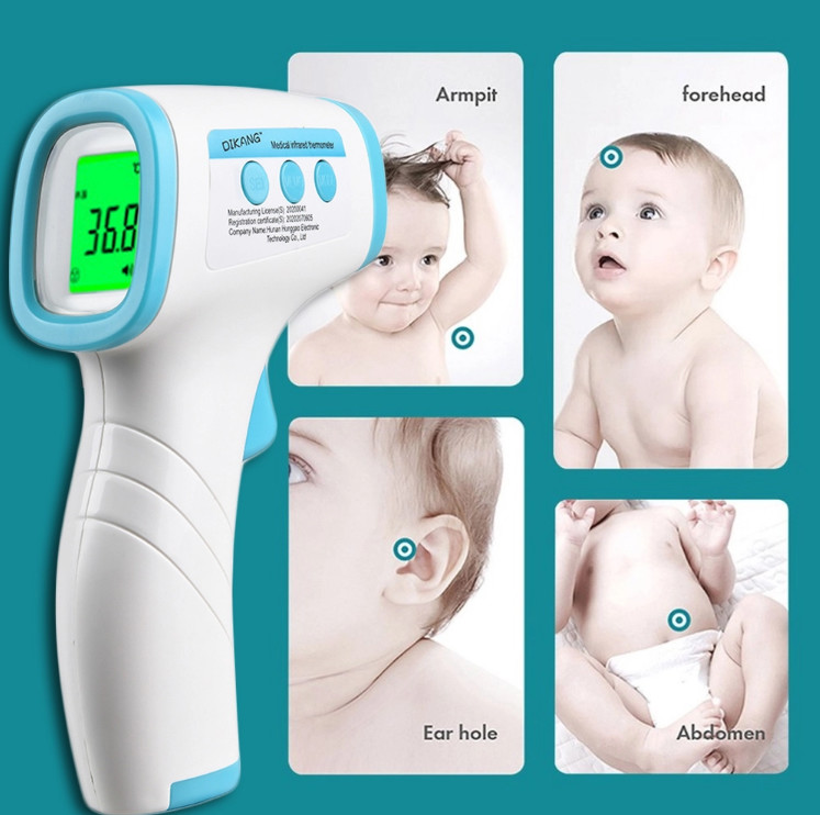 Handheld non contact infrared thermometer for body temperature