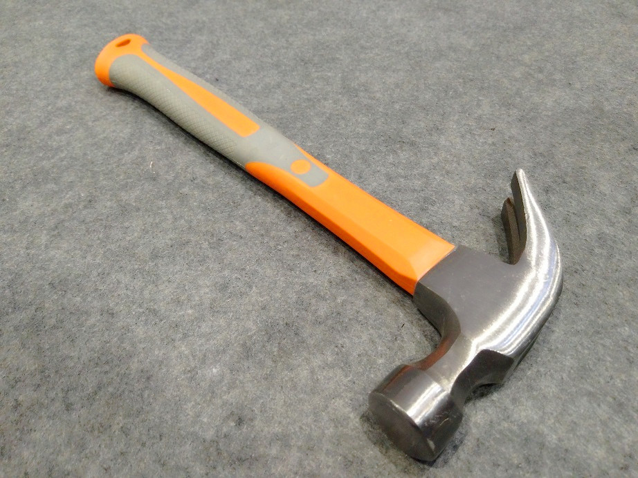 8OZ-24OZ Claw hammer(XL-0009) with polishing surface and rubber handle, durable and good price