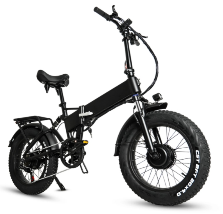 Disc Brake 1000W Electric Folding Bike 48V 17Ah 7 Speed City Fat Tire E Bike