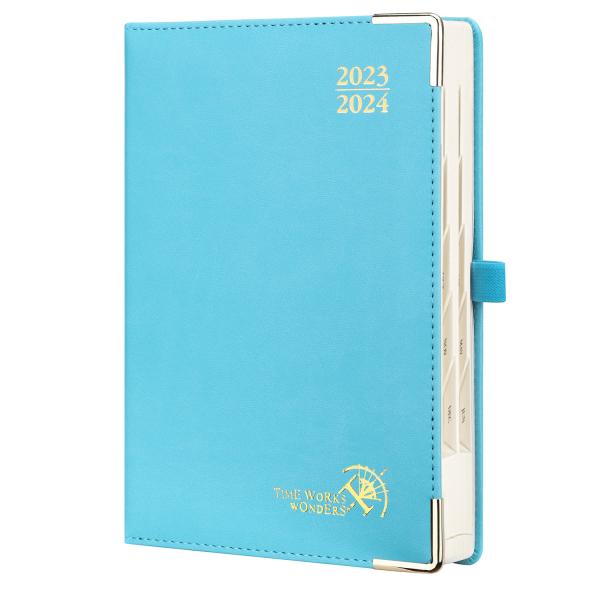 Buy cheap PU Leather Embossed Daily Planner 2024 Professional Desk Organizer Weekly Agenda from wholesalers