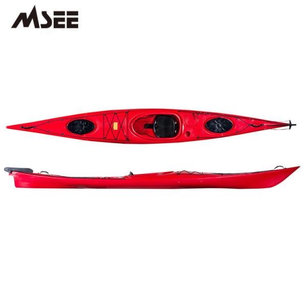 Buy cheap Single Person Surfski Sea Fishing Kayak With Sit On Top Propeller System from wholesalers