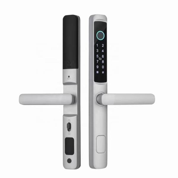 Buy cheap Zinc Alloy Waterproof Smart Door Lock Silver / Black High Security Smart Lock from wholesalers