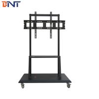 Buy cheap Black Floor Stand TV Mobile Cart Maximum Supporting Weight 130KG product