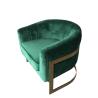 Buy cheap Modern design green fabric gold metal base velvet furniture event wedding sofa for wholesale from wholesalers