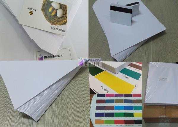 Buy cheap White Single Sided Digital Printing PVC Sheets Superior Aging Resistance Performance from wholesalers