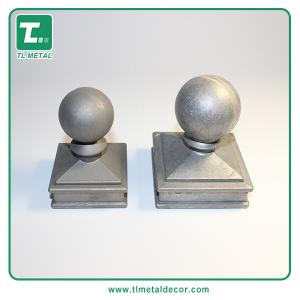 Buy cheap Manufacture Aluminum die casting ball caps fence post caps pole cap from wholesalers