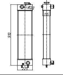 Buy cheap PC138-2 Komatsu Excavator Radiator 225mm Wide 22B-03-13110 from wholesalers