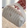 Buy cheap Large Capacity Soft Cotton Makeup Pouch Quilted Travel Cosmetic Bag Luxury from wholesalers