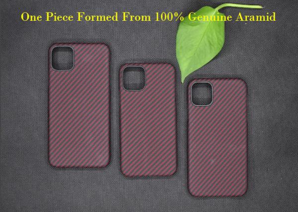 Buy cheap Rubber Ring Camera Protection Twill Style Real Aramid Fiber Phone Case For iPhone 11 from wholesalers