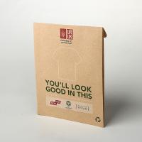 Buy cheap Envelope Style Eco Friendly Custom Jute Paper Bag For Clothing Packaging product