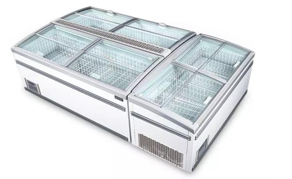 Buy cheap Supermarket commercial combined island freezer showcase from wholesalers