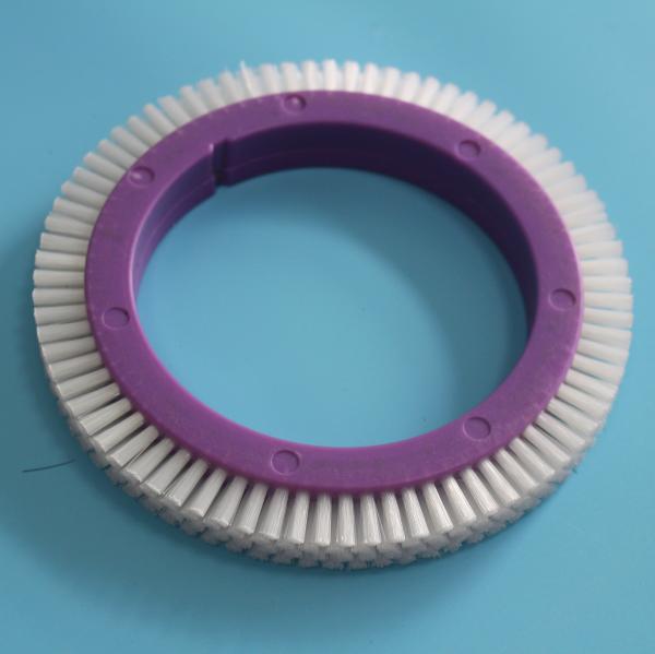 Buy cheap Famatex Stenter Machine Parts Brush Wheel Purple Plastic Body White Nylon Hair from wholesalers