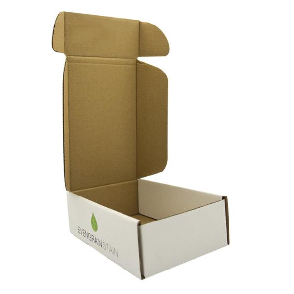 Buy cheap E Flute Corrugated Shipping Boxes Printing Gloss Lamination White Tab Locking from wholesalers