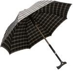 Adjustable Height Walking Stick Umbrella 190T pongee