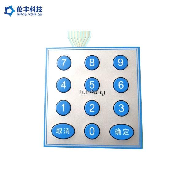 Buy cheap Silkscreen Printing Flat Membrane Switch For Current Rating 50mA-100mA And Customized from wholesalers