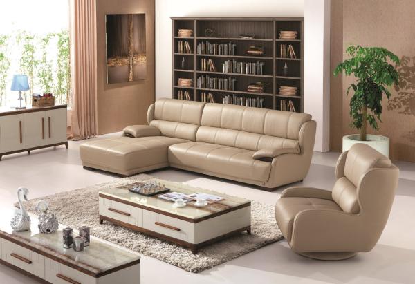 Buy cheap modern living room genuine leather section sofa furniture from wholesalers