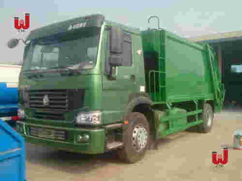 Buy cheap 9.726L Garbage Truck Side Loader 266HP Front Loader Dump Truck from wholesalers