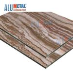 0.08mm 6mm Wood Plastic Marble Aluminum Composite Panel Exterior Wall Cladding