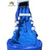 Buy cheap Blue Blow Up Sea Waves Water Slide Giant Double Lanes For Backyard from wholesalers