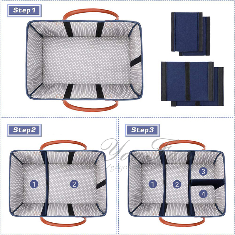 Portable Newborn Shower Gift Nappy Bag Nappy Storage Basket