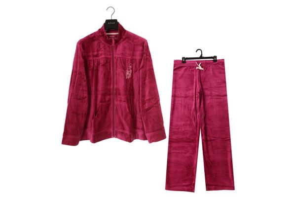 Buy cheap Velour Fashionable Jogging Suits Womens 80% Cotton 20% Polyester from wholesalers