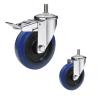 Buy cheap 5 Inch 200kg Capacity Threaded Stem Casters With Roller Bearing from wholesalers