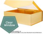 Gold Gift Box For Present Contains Ribbon, Card, Bridesmaid Proposal Box, Extra
