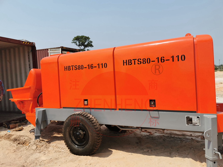 Lightweight Concrete Pumping Machine , Small Cement Pump For House Construction