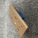 110V ~ 250V British Standard Module Wall Switch Socket For Hotel / Apartment