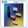 Buy cheap 25A Brass Electrical Terminal Block 300V With Flange PBT 11mm Pitch Black from wholesalers