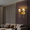Buy cheap LED Crystal Wall Light All Copper Nordic for Bedroom Living Room gold wall sconce(WH-OR-100) from wholesalers