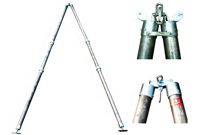 Transmission Line Stringing Tools Aluminum Alloy Extension Gin Pole
