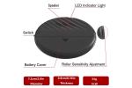 White 130dB Wireless Anti Theft Alarm System Round Ultra Thin