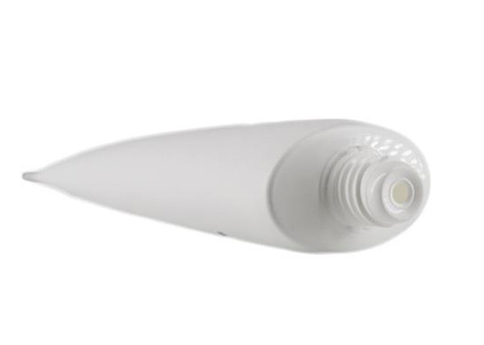 White 100g Plastic Cosmetic Tubes , Plastic Lotion Tubes HDPE Material