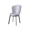 Buy cheap Wrought Iron Family Grey Upholstered Dining Chair from wholesalers
