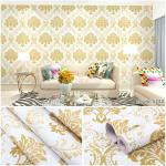 Embossed PVC Wall Paper 3D Self-adhesive Wallpaper for Bedroom Waterproof Peel