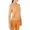 Buy cheap Orange Nude Yoga Long Sleeve Top Women'S Irregular Breathable Sports T - Shirt from wholesalers