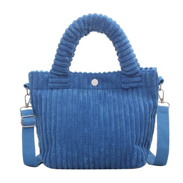 Buy cheap Factory Price Corduroy Women's Bag New Handbags Niche Versatile Bucket Shoulder Bags Female Nylon Button Crossbody Bags from wholesalers