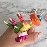 Buy cheap Strawberry Shaped Beaded Bamboo Food Picks Cocktail Skewers 100pcs/Pack from wholesalers