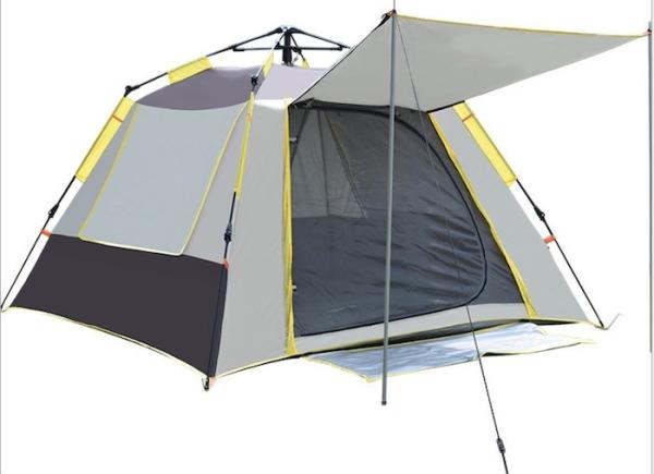 Buy cheap 210*210*145CM Grey Waterproof Coated 190T Polyester Automatic Outdoor Camping Tents Pop Up Sun Shade Tent Silver PU2000MM from wholesalers