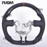 Buy cheap Modern Black Leather Carbon Fiber Toyota Steering Wheel Lightweight Flat Bottom Easy Install from wholesalers