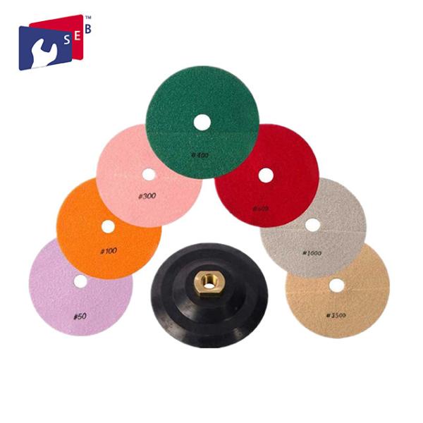 Buy cheap 100 Mm Diamond Marble Polishing Pads Wear Resistant For Electric Polisher from wholesalers