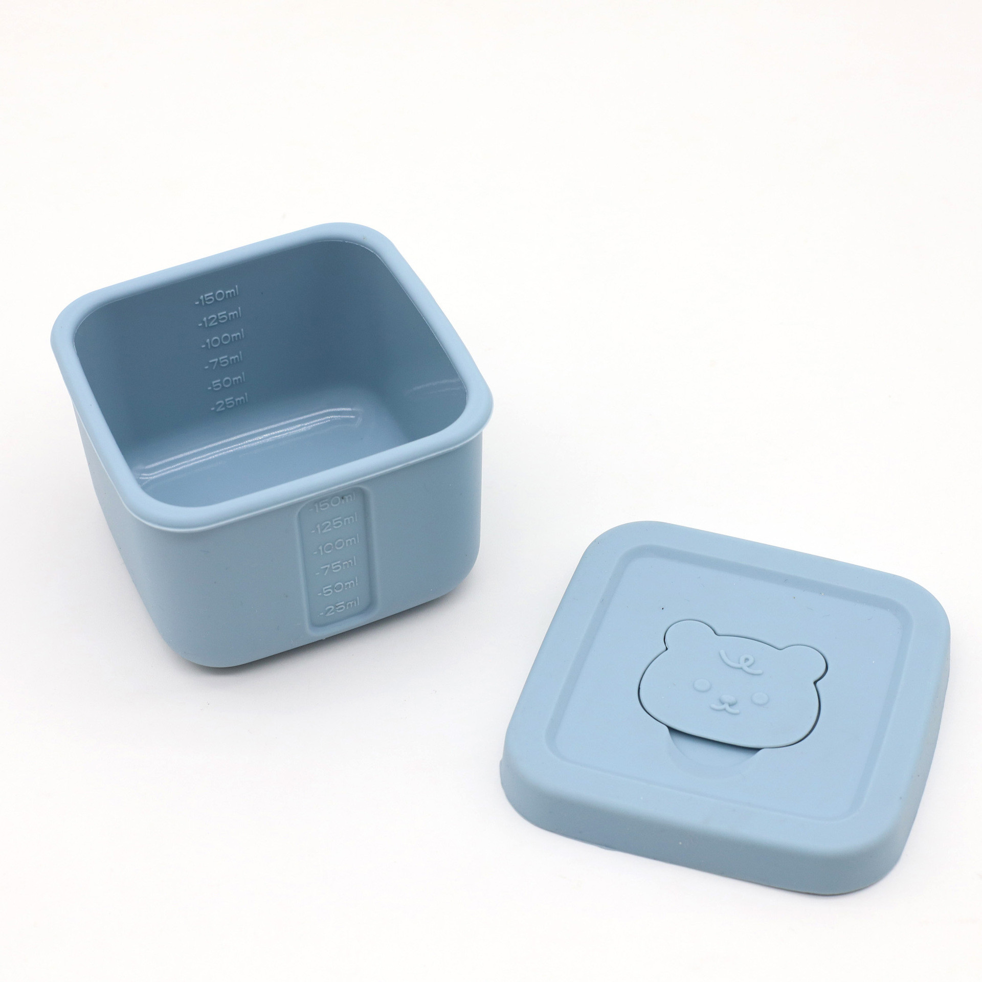 Silicone Baby Food Storage Containers, 4 Oz Reusable Small Snack Containers Freezer Storage With Airtight Lids Leak Proof For Infants Kids Babies,