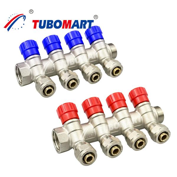 Buy cheap Brass Pex Water Manifold System 2 - 12 Outlets Pex Pipe Manifold from wholesalers