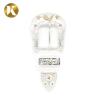 Buy cheap Wenzhou KML Custom Logo Fashion 2 Color Silver Metal Zinc Alloy Pin Belt Buckle from wholesalers
