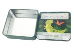 105X105X35mm Square PMS CMYK Food Tin Box With Lid