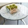 Buy cheap stone top polished stainless steel metal side table/End table/coffee table/C table, hotel furniture,casegoodsTA-0086 from wholesalers