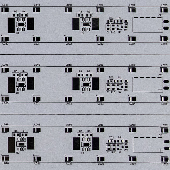 Quantum Board 1.6mm Aluminium LED PCB With White Solder Mask