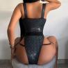 Buy cheap Ladies One Piece Swimsuit Black Blackless Durable Abrasion-Resistant Sexy Women Good Sunscreen Effect from wholesalers