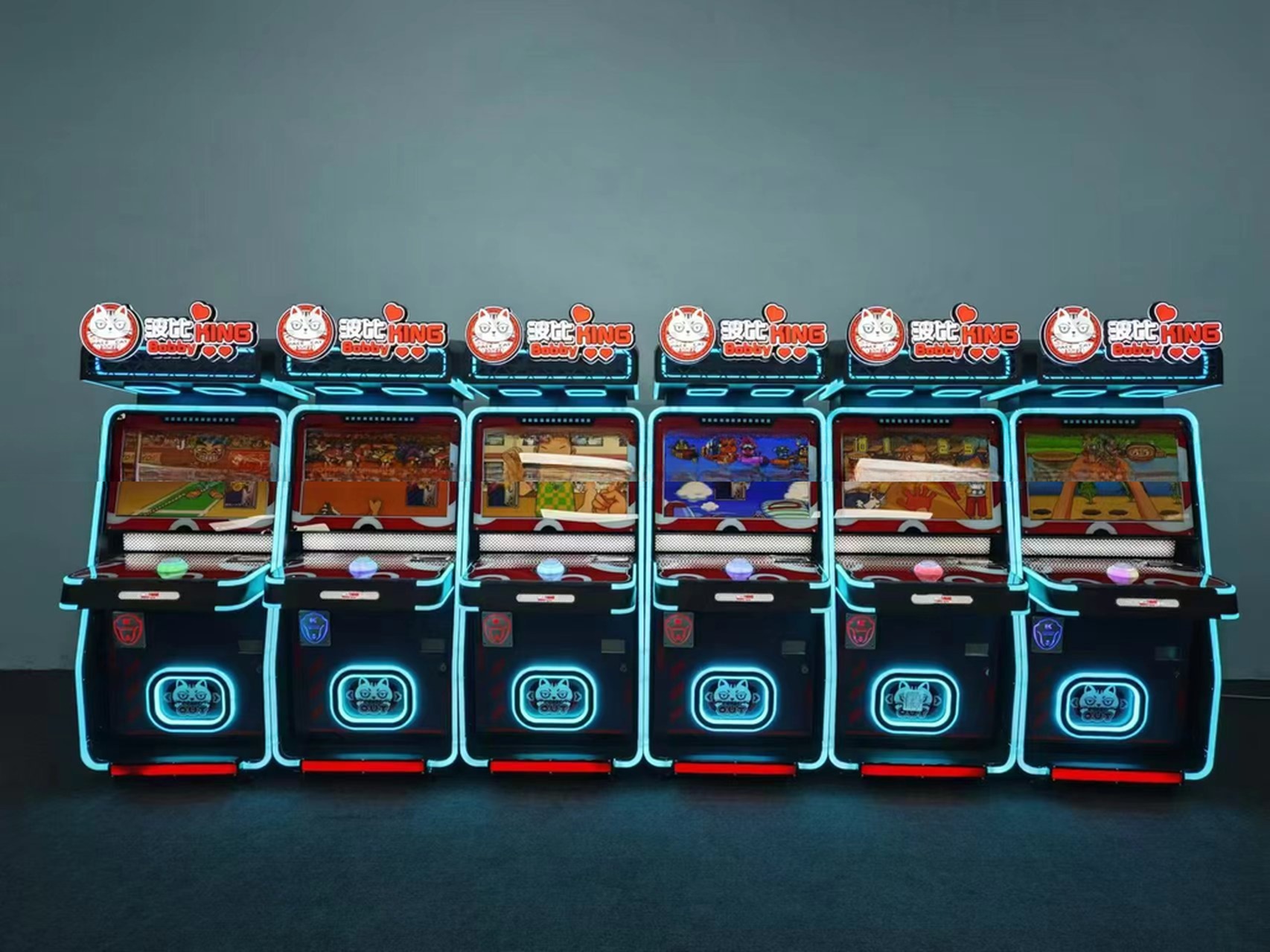 King Bobby Ticket Redemption Game Machine Finger Guessing Games Coin Operated
